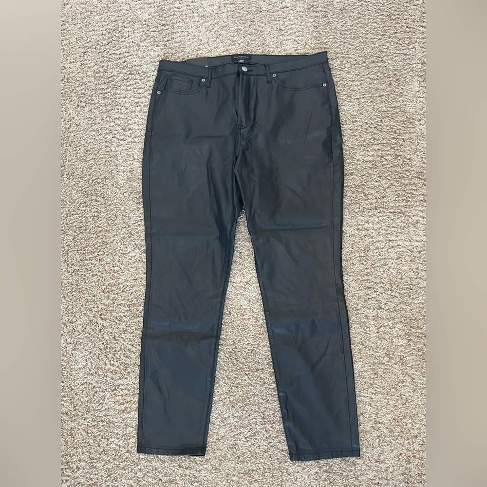 Banana Republic Faux Leather High Rise Skinny - Size 34/18
